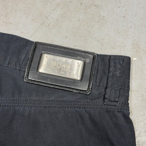 Hugo Boss Alabama Cotton Chinos Mens Canvas Pants Navy Blue 30x31 - Picture 9 of 9